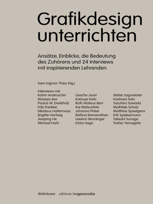 cover image of Grafikdesign unterrichten